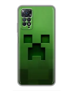 Чехол для Xiaomi Redmi Note 11 Pro с картинкой «Крипер микро-дизайн»