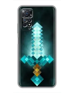 Чехол для Xiaomi Redmi Note 11 Pro с картинкой «Алмазный меч неон»