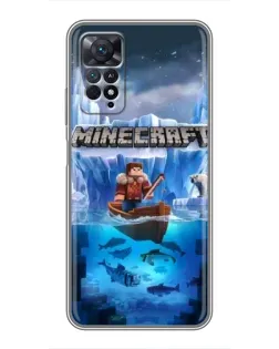 Чехол для Xiaomi Redmi Note 11 Pro с картинкой «Minecraft ледяной мир»