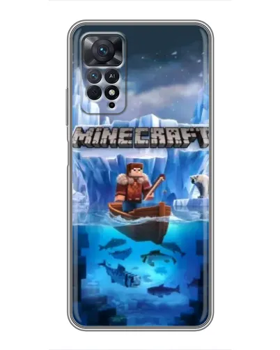 Чехол для Xiaomi Redmi Note 11 Pro с картинкой «Minecraft ледяной мир» Чехол для Xiaomi Redmi Note 11 Pro с картинкой «Minecraft ледяной мир»