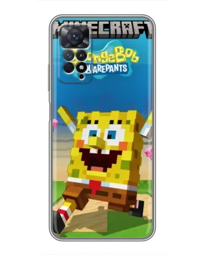 Чохол для Xiaomi Redmi Note 11 Pro з картинкою «Губка Боб Minecraft» Чохол для Xiaomi Redmi Note 11 Pro з картинкою «Губка Боб Minecraft»