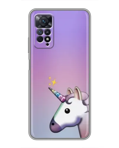 Чехол для Xiaomi Redmi Note 11 Pro с картинкой «Единорог градиент»