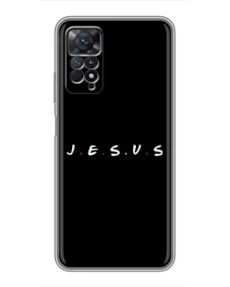 Чехол для Xiaomi Redmi Note 11 Pro с картинкой «Точки веры J.E.S.U.S.»