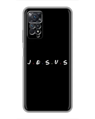 Чехол для Xiaomi Redmi Note 11 Pro с картинкой «Точки веры J.E.S.U.S.»