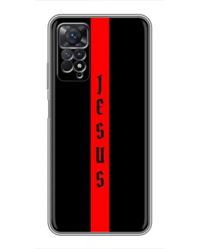 Чехол для Xiaomi Redmi Note 11 Pro с картинкой «Красная линия веры»