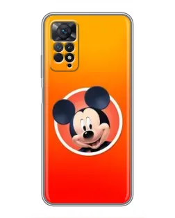 Чехол для Xiaomi Redmi Note 11 Pro с картинкой «Mickey в круге»