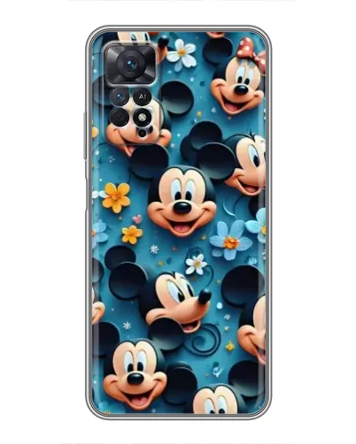Чехол для Xiaomi Redmi Note 11 Pro с картинкой «Паттерн Микки и Минни»