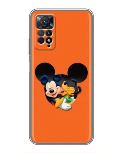 Чехол для Xiaomi Redmi Note 11 Pro с картинкой «Сердце Микки Минни»