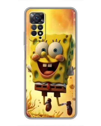 Чехол для Xiaomi Redmi Note 11 Pro с картинкой «Губка Боб прыгает» Чехол для Xiaomi Redmi Note 11 Pro с картинкой «Губка Боб прыгает»