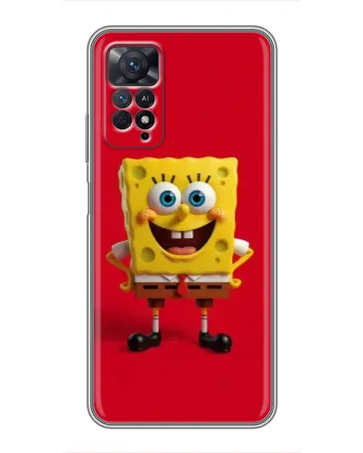 Чехол для Xiaomi Redmi Note 11 Pro с картинкой «Спанч Боб на красном» Чехол для Xiaomi Redmi Note 11 Pro с картинкой «Спанч Боб на красном»