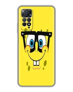 Чохол для Xiaomi Redmi Note 11 Pro з картинкою «Мінімалістичний Спанч Боб»