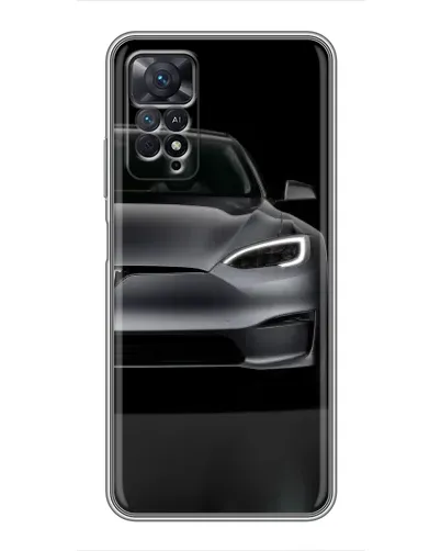 Чехол для Xiaomi Redmi Note 11 Pro с картинкой «Tesla Model S Look»