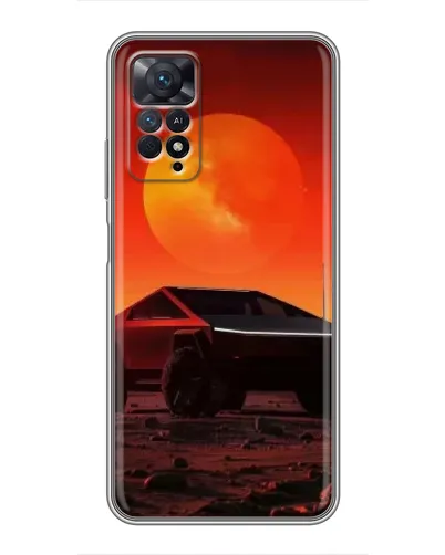 Чехол для Xiaomi Redmi Note 11 Pro с картинкой «Cybertruck на Марсе»
