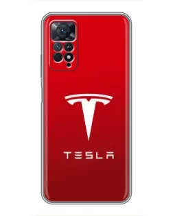 Чехол для Xiaomi Redmi Note 11 Pro с картинкой «Tesla Red Classic»