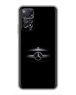Чехол для Xiaomi Redmi Note 11 Pro с картинкой «Mercedes — абстрактные линии»