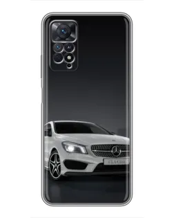 Чехол для Xiaomi Redmi Note 11 Pro с картинкой «Mercedes AMG GT Silver»