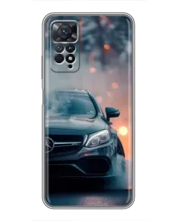 Чехол для Xiaomi Redmi Note 11 Pro с картинкой «Mercedes — ночной город»