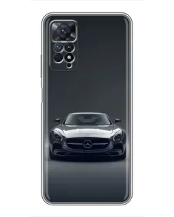 Чехол для Xiaomi Redmi Note 11 Pro с картинкой «Mercedes на черном»