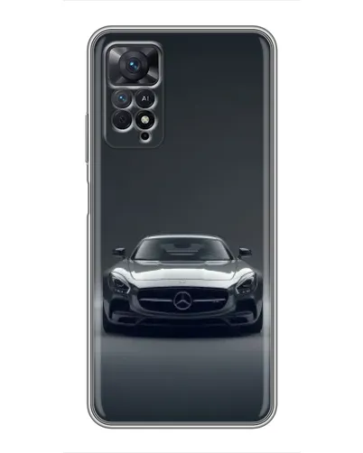 Чехол для Xiaomi Redmi Note 11 Pro с картинкой «Mercedes на черном»