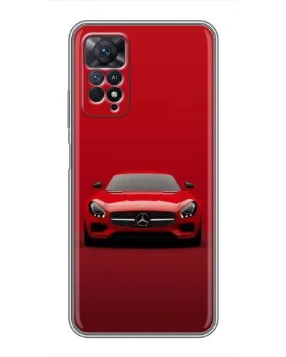 Чехол для Xiaomi Redmi Note 11 Pro с картинкой «Красный Mercedes AMG»