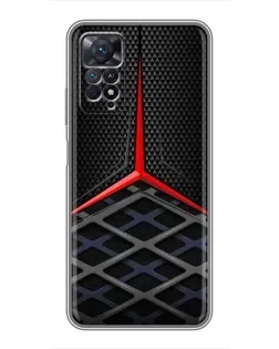 Чехол для Xiaomi Redmi Note 11 Pro с картинкой «Mercedes Carbon Grid»
