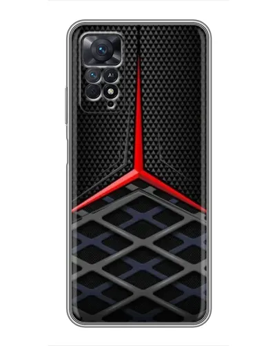 Чехол для Xiaomi Redmi Note 11 Pro с картинкой «Mercedes Carbon Grid»