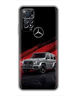 Чехол для Xiaomi Redmi Note 11 Pro с картинкой «Mercedes G-Class красный»