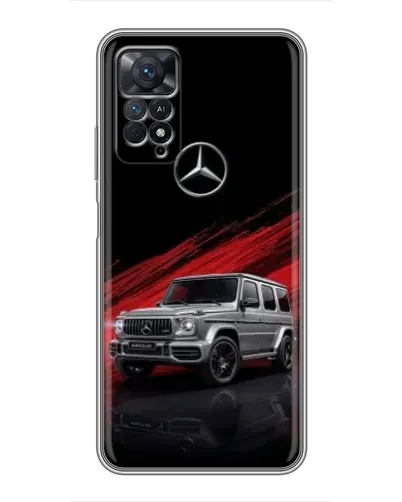 Чехол для Xiaomi Redmi Note 11 Pro с картинкой «Mercedes G-Class красный»