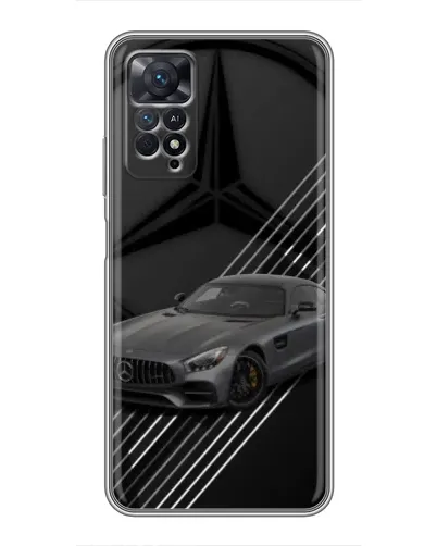 Чехол для Xiaomi Redmi Note 11 Pro с картинкой «Mercedes AMG — графика»