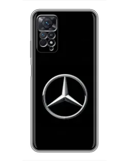 Чехол для Xiaomi Redmi Note 11 Pro с картинкой «Mercedes классический лого»