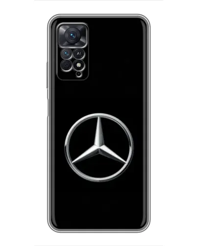 Чехол для Xiaomi Redmi Note 11 Pro с картинкой «Mercedes классический лого»