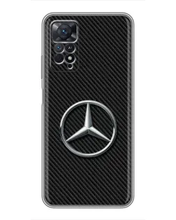 Чехол для Xiaomi Redmi Note 11 Pro с картинкой «Карбоновый Mercedes стиль»