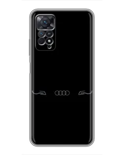 Чехол для Xiaomi Redmi Note 11 Pro с картинкой «Audi — световой подпись»