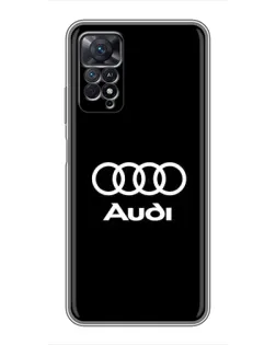 Чехол для Xiaomi Redmi Note 11 Pro с картинкой «Классическое лого Audi»