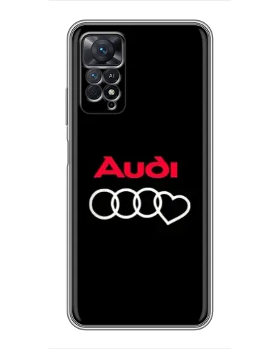 Чехол для Xiaomi Redmi Note 11 Pro с картинкой «Логотип Audi Heart»