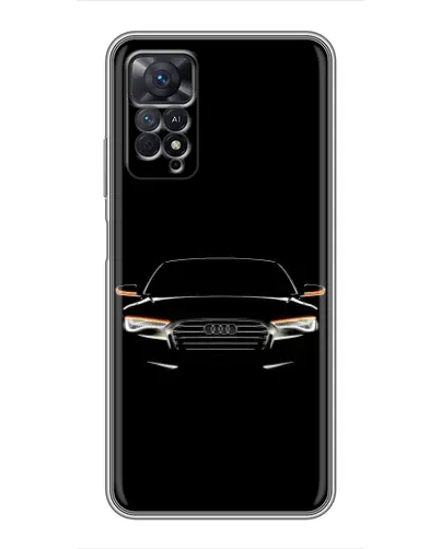 Чехол для Xiaomi Redmi Note 11 Pro с картинкой «Audi — ночной контур»