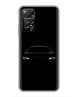 Чехол для Xiaomi Redmi Note 11 Pro с картинкой «Взгляд Audi в темноте»