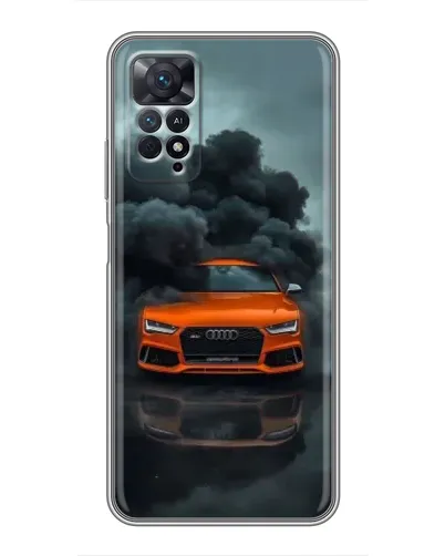 Чехол для Xiaomi Redmi Note 11 Pro с картинкой «Audi в облаках дыма»