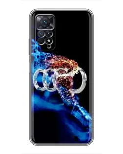 Чехол для Xiaomi Redmi Note 11 Pro с картинкой «Энергия лого Audi»