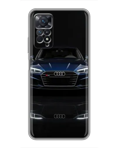 Чехол для Xiaomi Redmi Note 11 Pro с картинкой «Audi — ночное отражение»