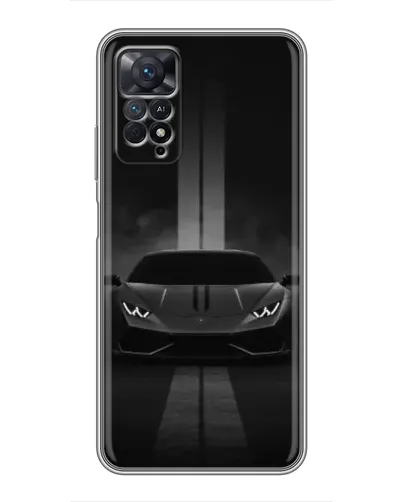 Чехол для Xiaomi Redmi Note 11 Pro с картинкой «Lamborghini симметрия дорог»