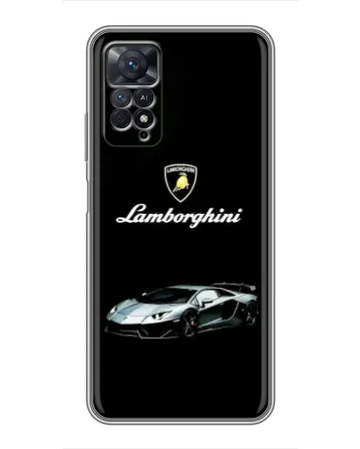 Чехол для Xiaomi Redmi Note 11 Pro с картинкой «Логотип Lamborghini классика»