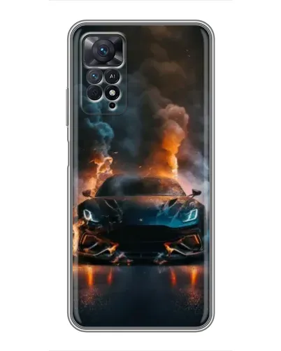 Чехол для Xiaomi Redmi Note 11 Pro с картинкой «Lamborghini дымная эстетика»