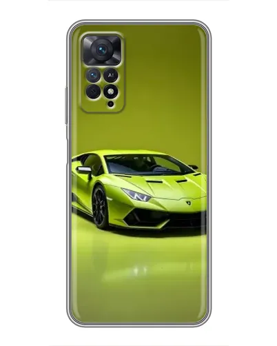 Чехол для Xiaomi Redmi Note 11 Pro с картинкой «Салатовый Lamborghini Huracan»