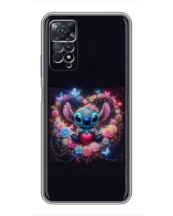 Чехол для Xiaomi Redmi Note 11 Pro с картинкой «Stitch в цветах» Чехол для Xiaomi Redmi Note 11 Pro с картинкой «Stitch в цветах»