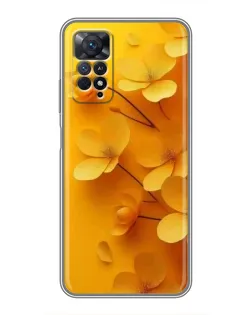 Чохол для Xiaomi Redmi Note 11 Pro з картинкою «Золоті пелюстки» Чохол для Xiaomi Redmi Note 11 Pro з картинкою «Золоті пелюстки»