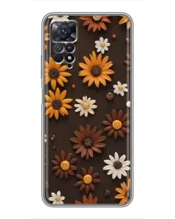 Чохол для Xiaomi Redmi Note 11 Pro з картинкою «Візерунок з маленьких соняшників» Чохол для Xiaomi Redmi Note 11 Pro з картинкою «Візерунок з маленьких соняшників»