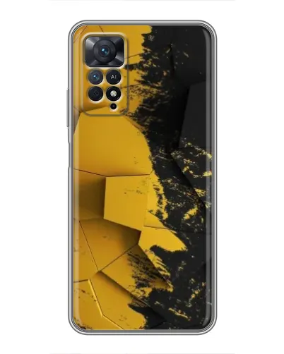 Чехол для Xiaomi Redmi Note 11 Pro с картинкой «Золотые осколки геометрии»
