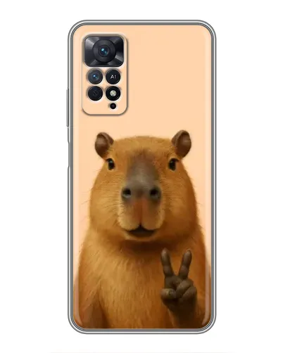 Чехол для Xiaomi Redmi Note 11 Pro с картинкой «Капибара виктория» Чехол для Xiaomi Redmi Note 11 Pro с картинкой «Капибара виктория»