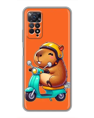 Чехол для Xiaomi Redmi Note 11 Pro с картинкой «Капибара на скутере» Чехол для Xiaomi Redmi Note 11 Pro с картинкой «Капибара на скутере»